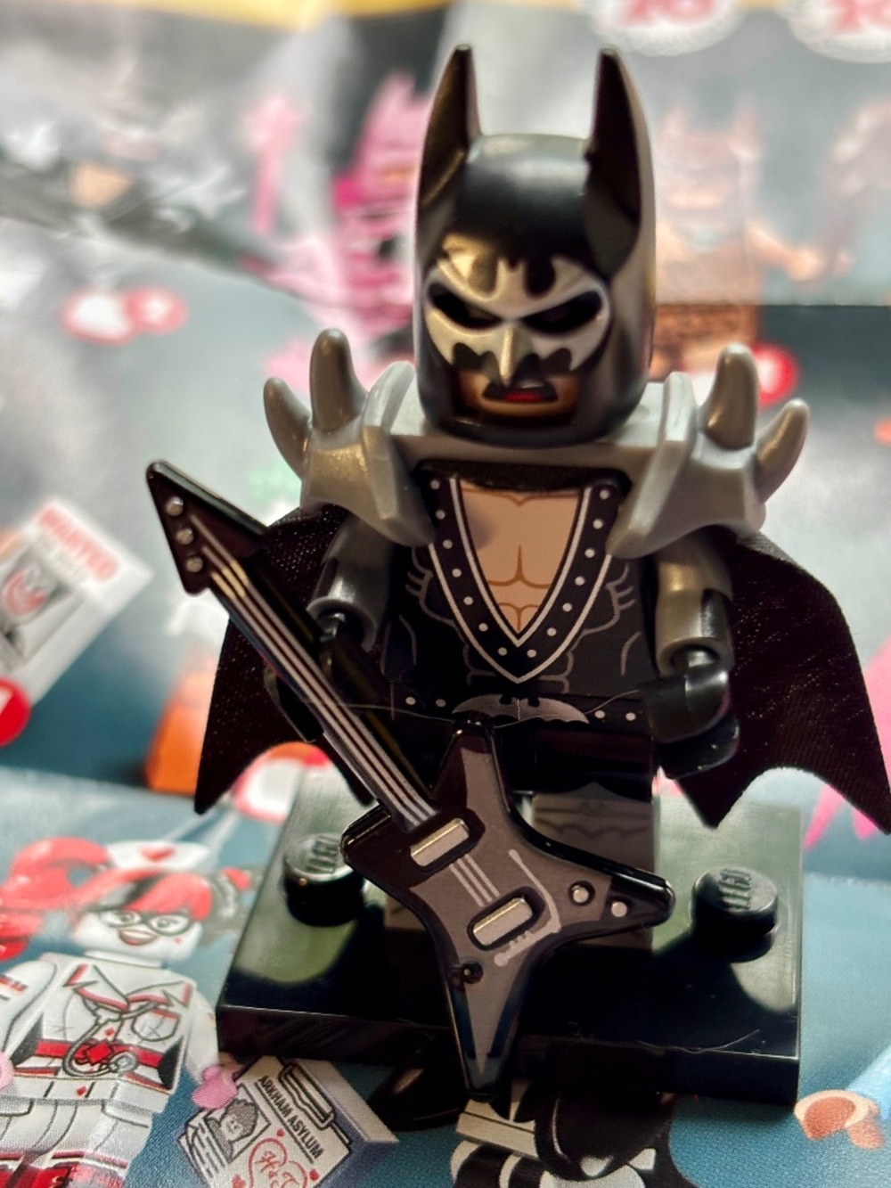 The LEGO Batman Movie, Series 1 "Glam Metal Batman" coltlbm02 LIKE NEW!